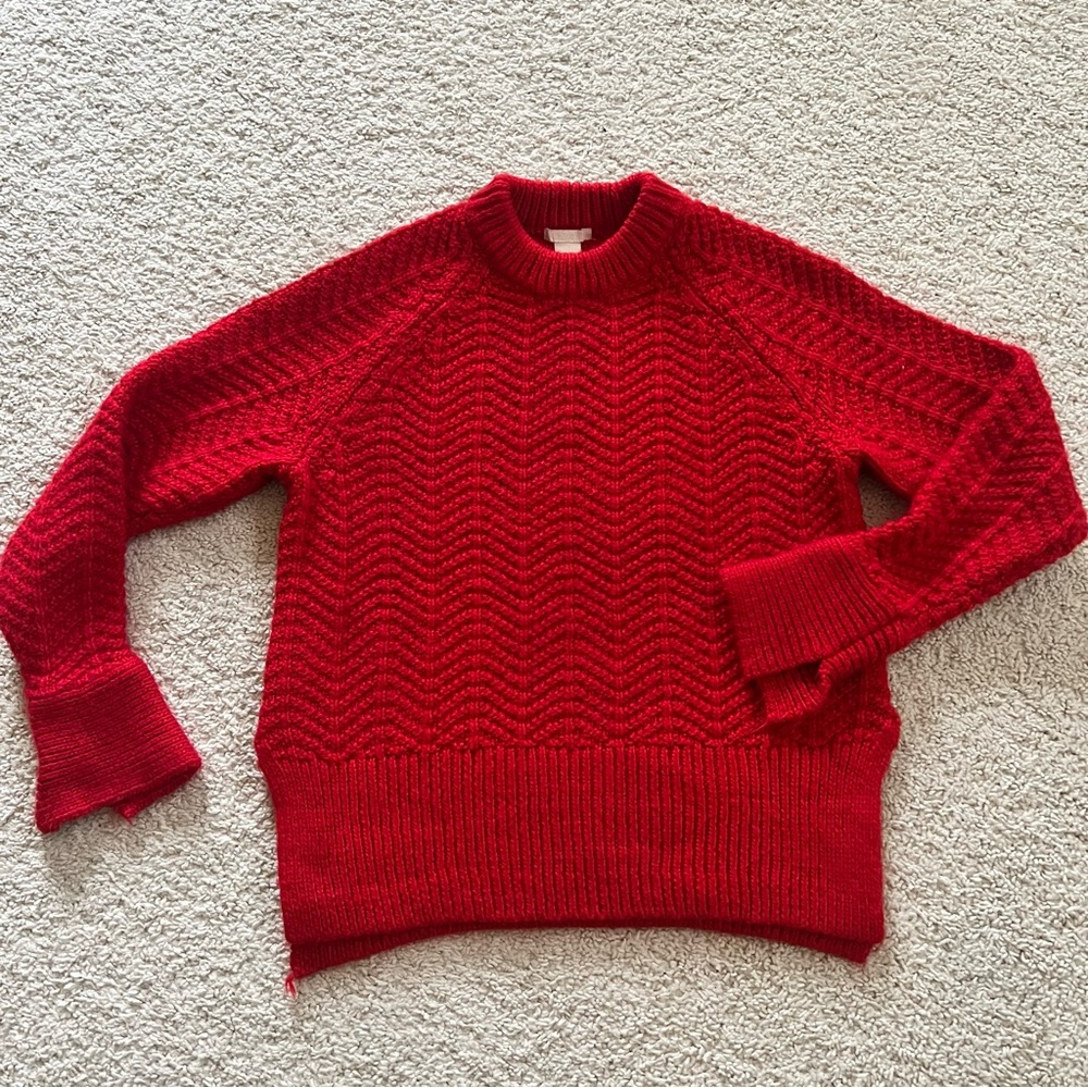H&M Red Sweater XS